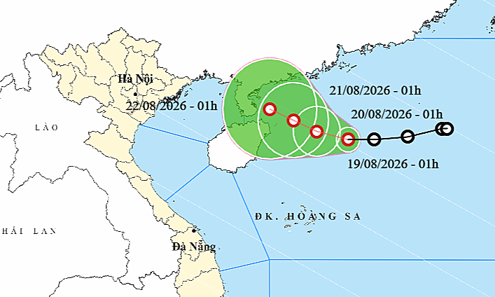 Tropical depression heading towards Hainan Island