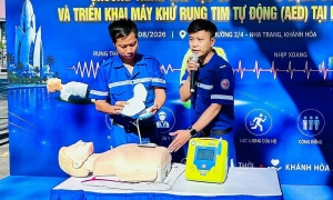 Many defibrillators to be installed along Nha Trang beach