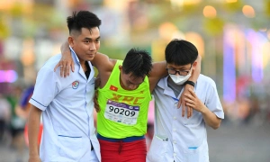 Coastal humidity challenges runners of VnExpress Marathon Vung Tau Herbalife Cup