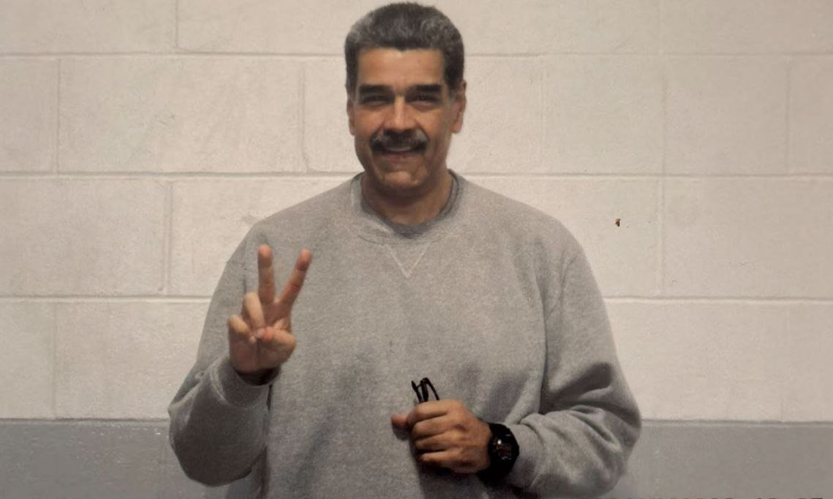 First photos of Maduro in US detention