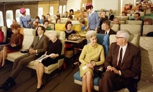 Air travel fashion: like attending a party over 60 years ago