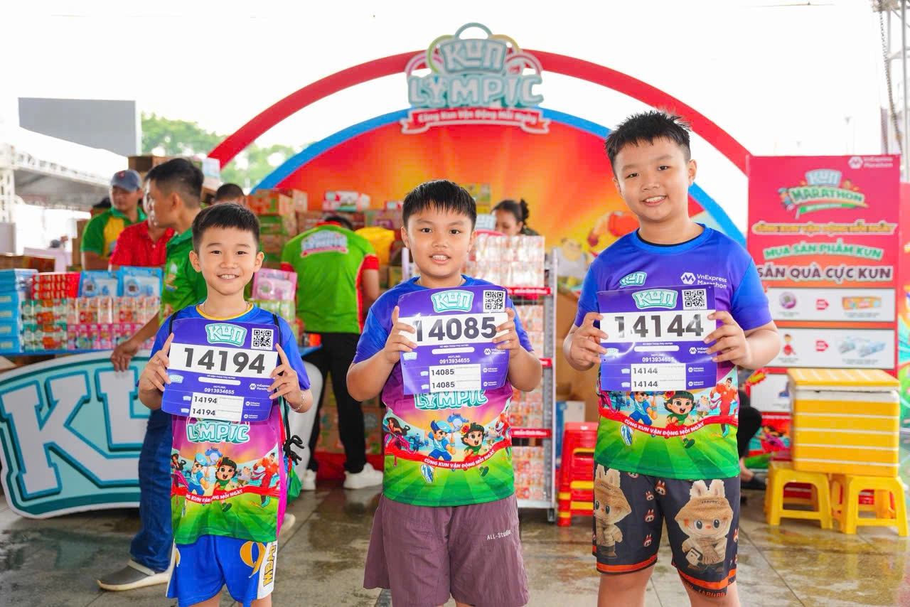 Parents, children excited as Kun Marathon returns to Quy Nhon after three years