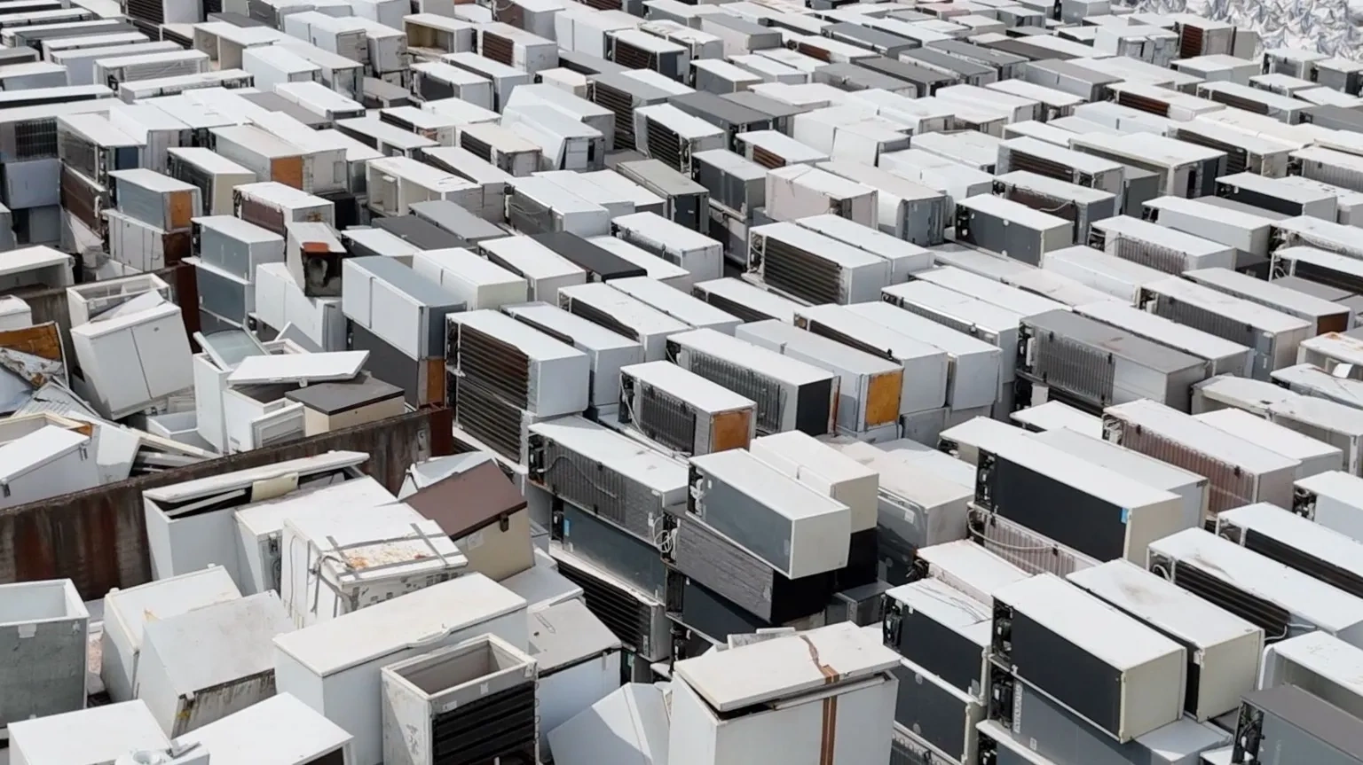 Tens of thousands of broken refrigerators pile up in the UK as recycling company liquidates