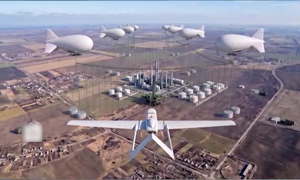 Russia tests balloon barrier to block Ukrainian UAVs