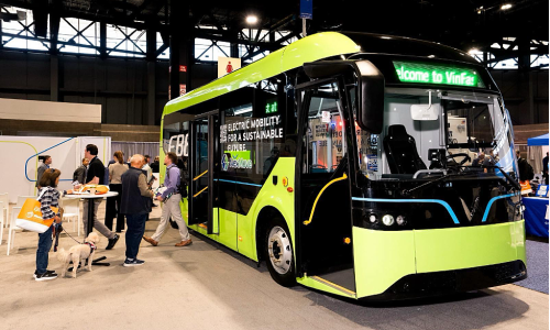 VinFast electric buses arrive in the US