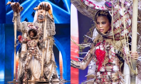The 'witch doctor' performance at Miss Grand International
