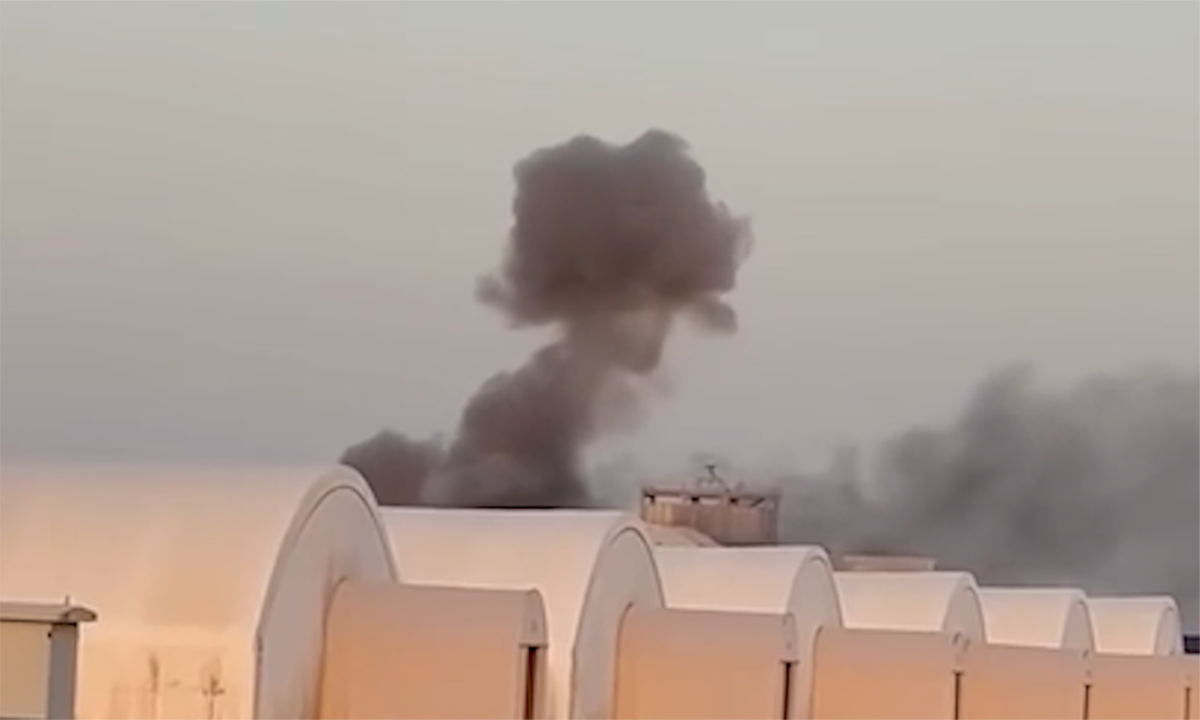 Video emerges: Iranian UAV attack causes US base to burn day and night
