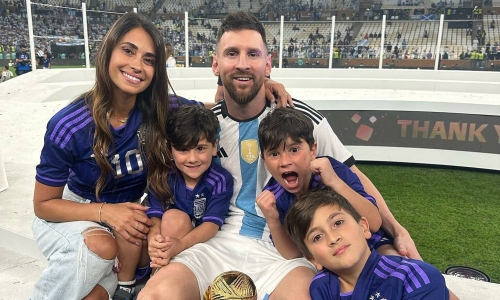 Messi's wife: 'proud to share this journey with him'