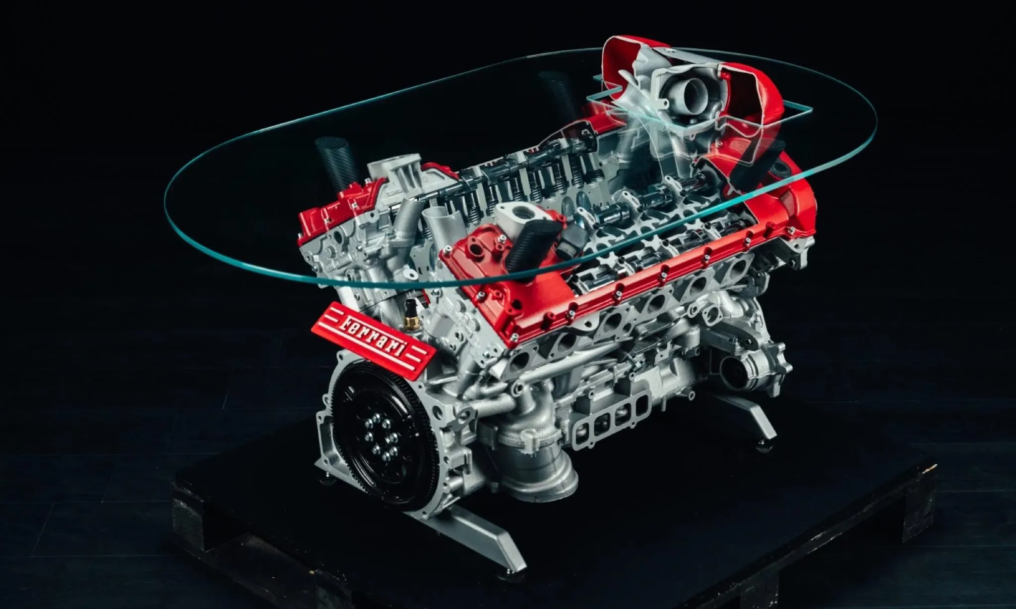 Supercar engine coffee tables fetch tens of thousands of USD