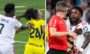 Vinicius receives red card in Real's victory