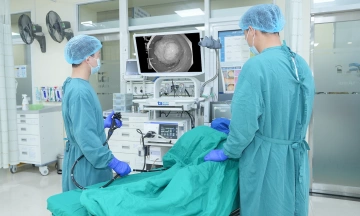 Man's colon almost blocked by large polyp
