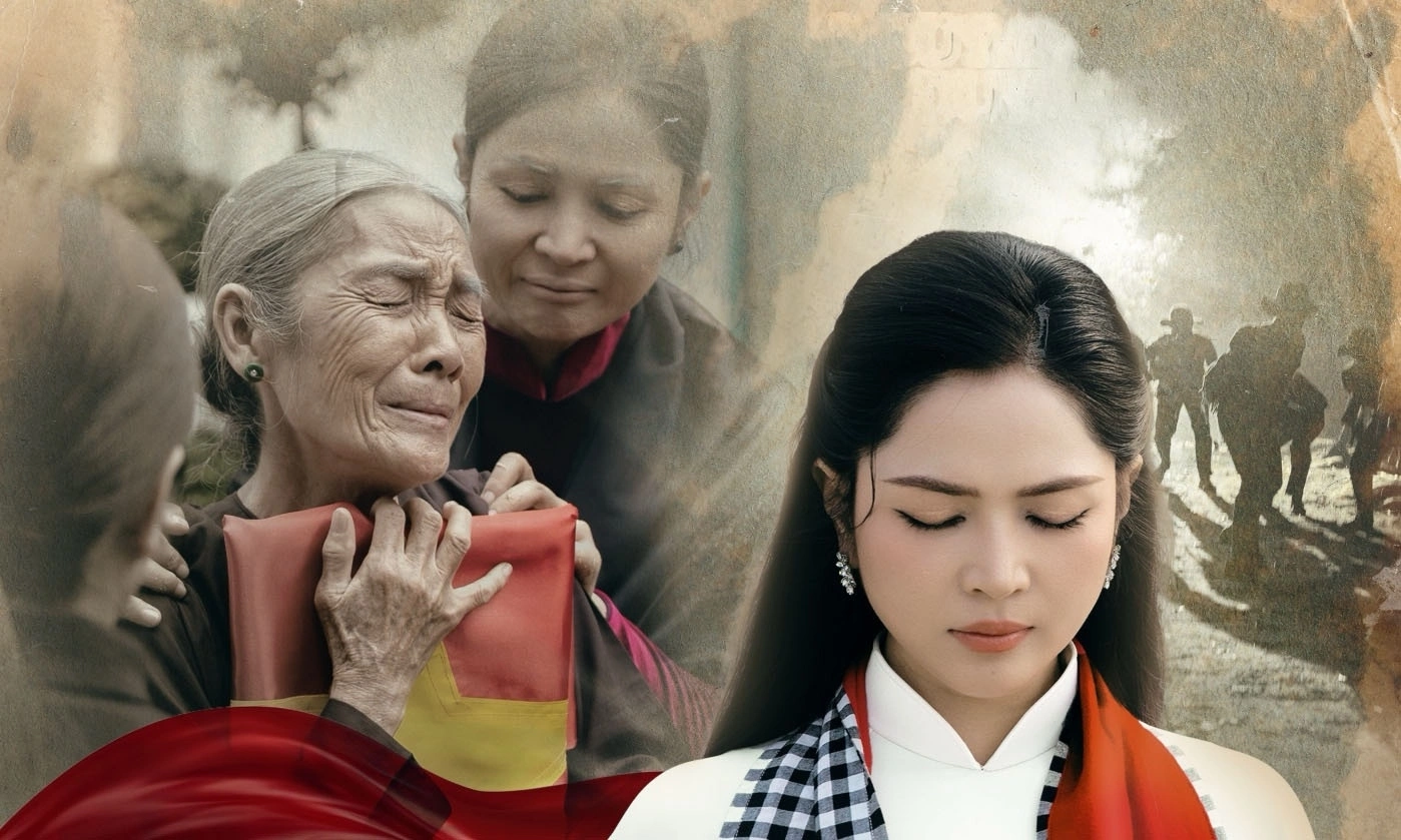 Duyen Quynh sings 'Under the fatherland's flag, you return'