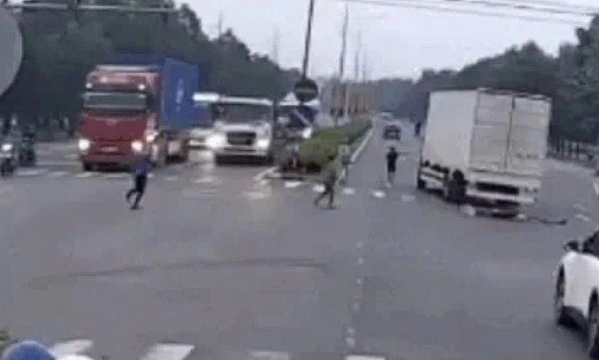 Driver pulls victim from under vehicle, then flees
