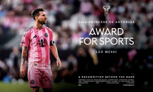 Messi returns to Spain for royal award