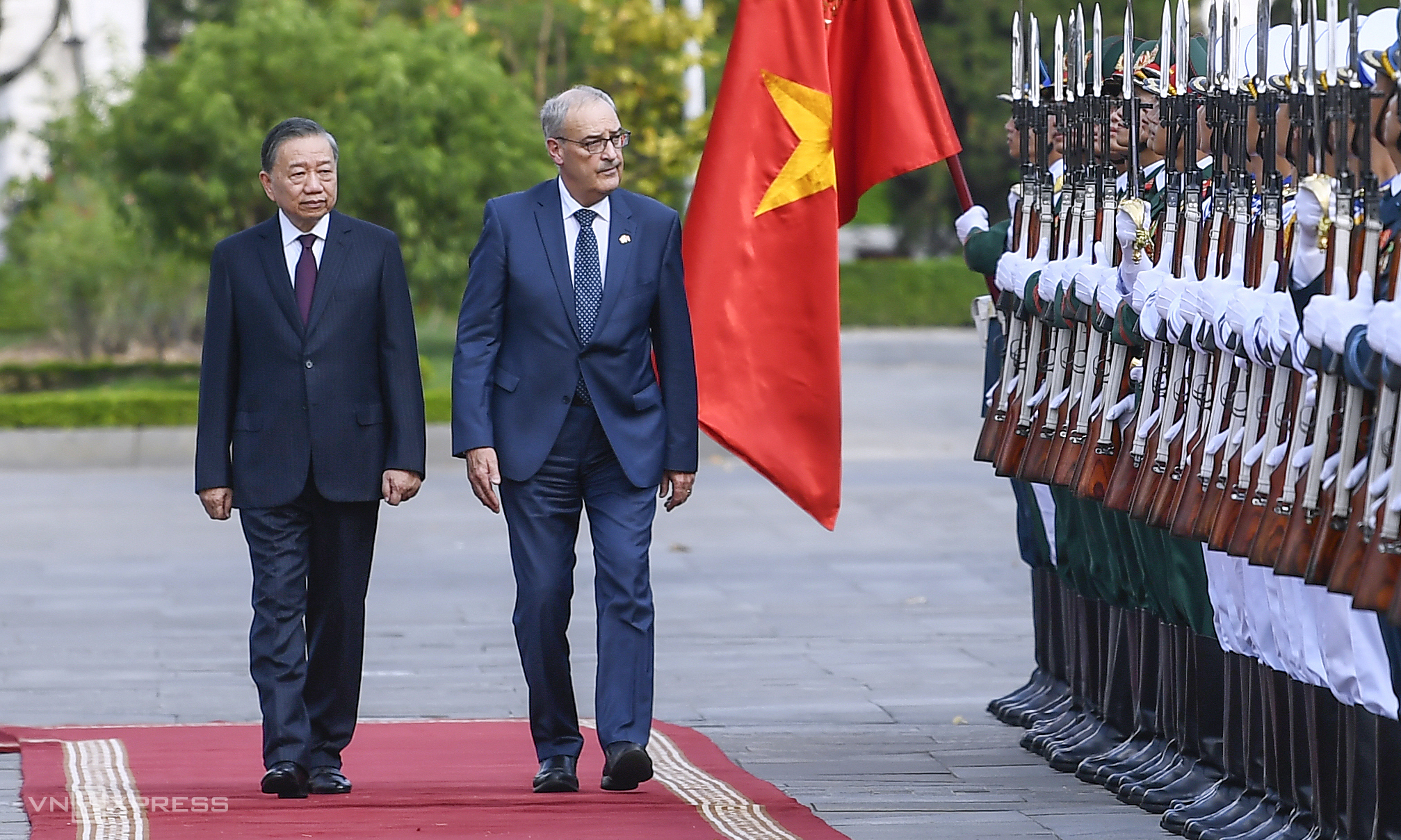 General Secretary, President hosts reception for Swiss President