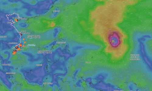 Super typhoon Champi could bring strong winds to the South China Sea