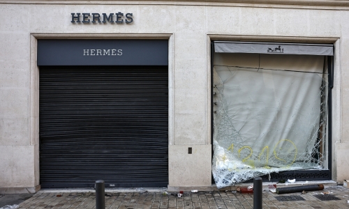 Luxury stores including Hermes, Dior vandalized in France riots