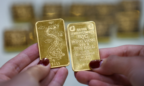 Gold bar price falls to over two-month low