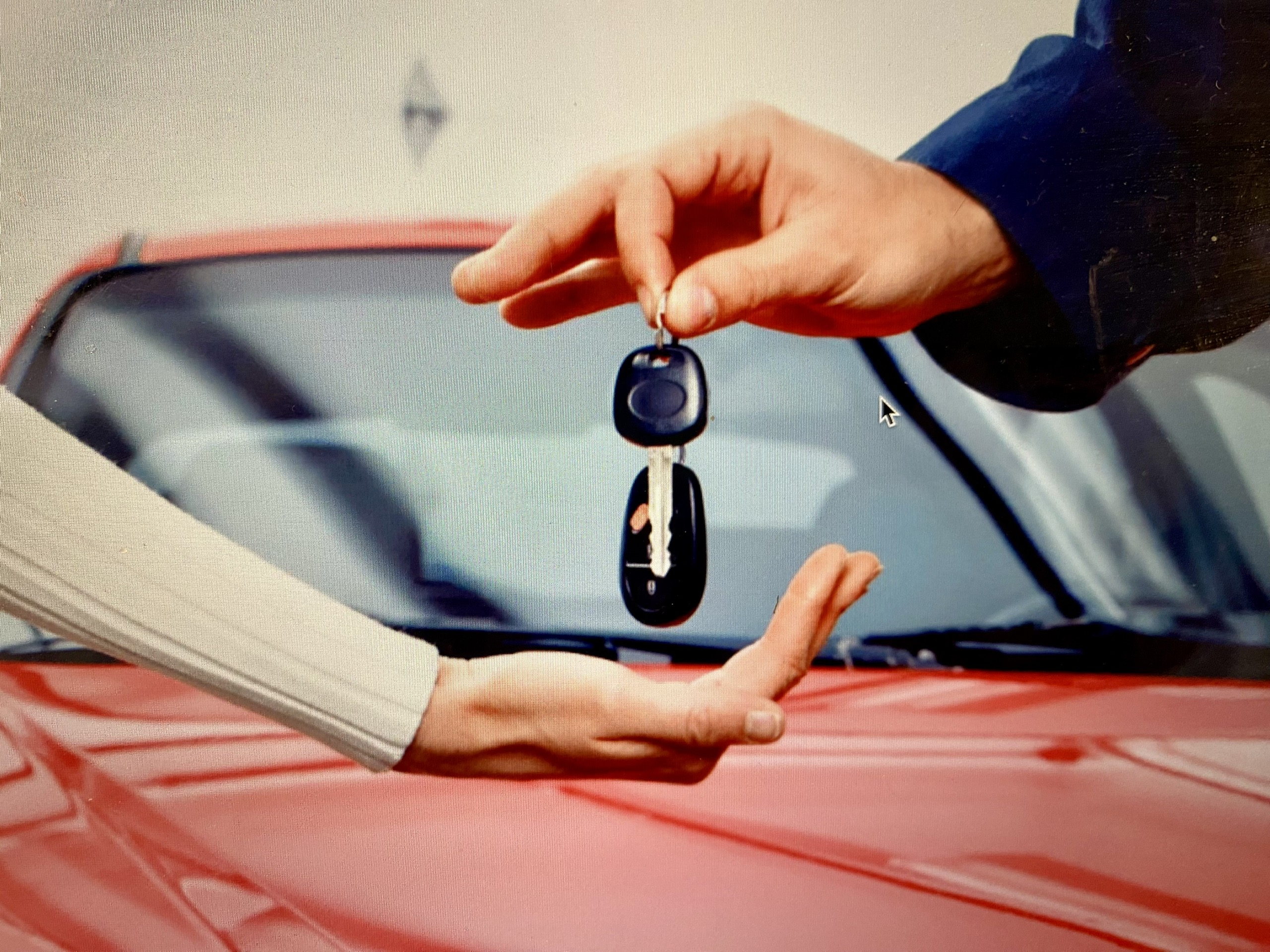 Renting cars and having an accomplice impersonate the owner to sell them