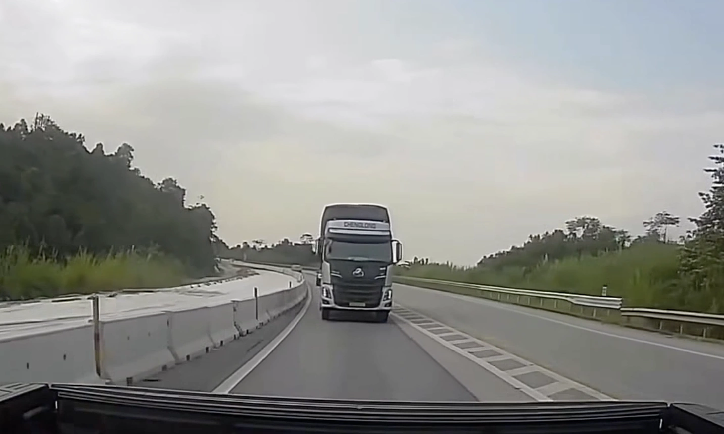 Fined for honking to urge other vehicles to yield